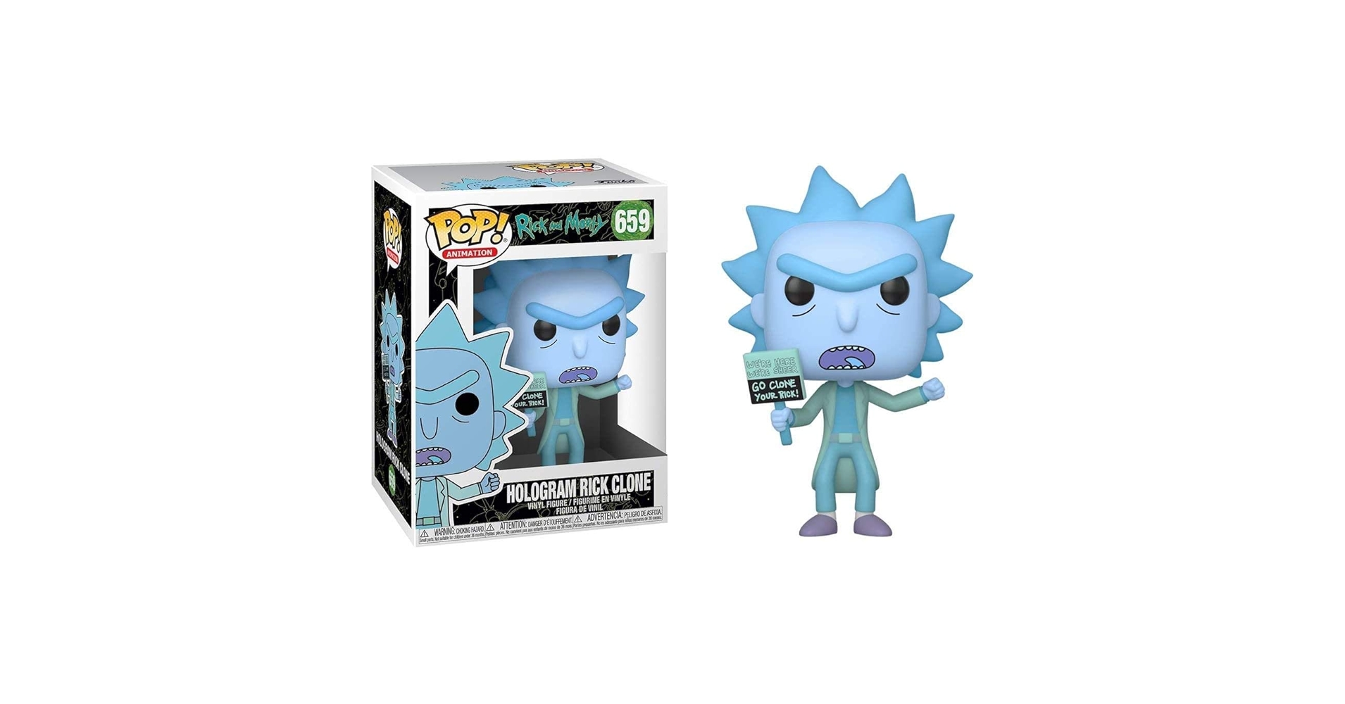 リック・アンド・モーティ/ エレクトリック ファンコ Amazon.com: Funko Pop! Animation: Rick & Morty - Hologram